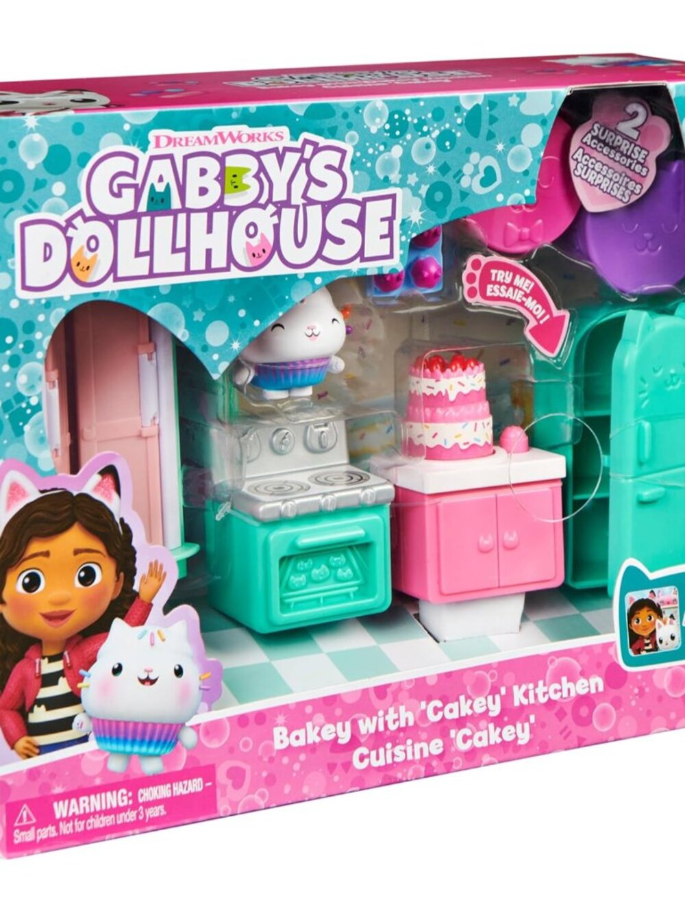 Gabby’s Dollhouse, Bakey with Cakey Kitchen with Figure and 3 Accessories, 3 Fur - Picture 9 of 9